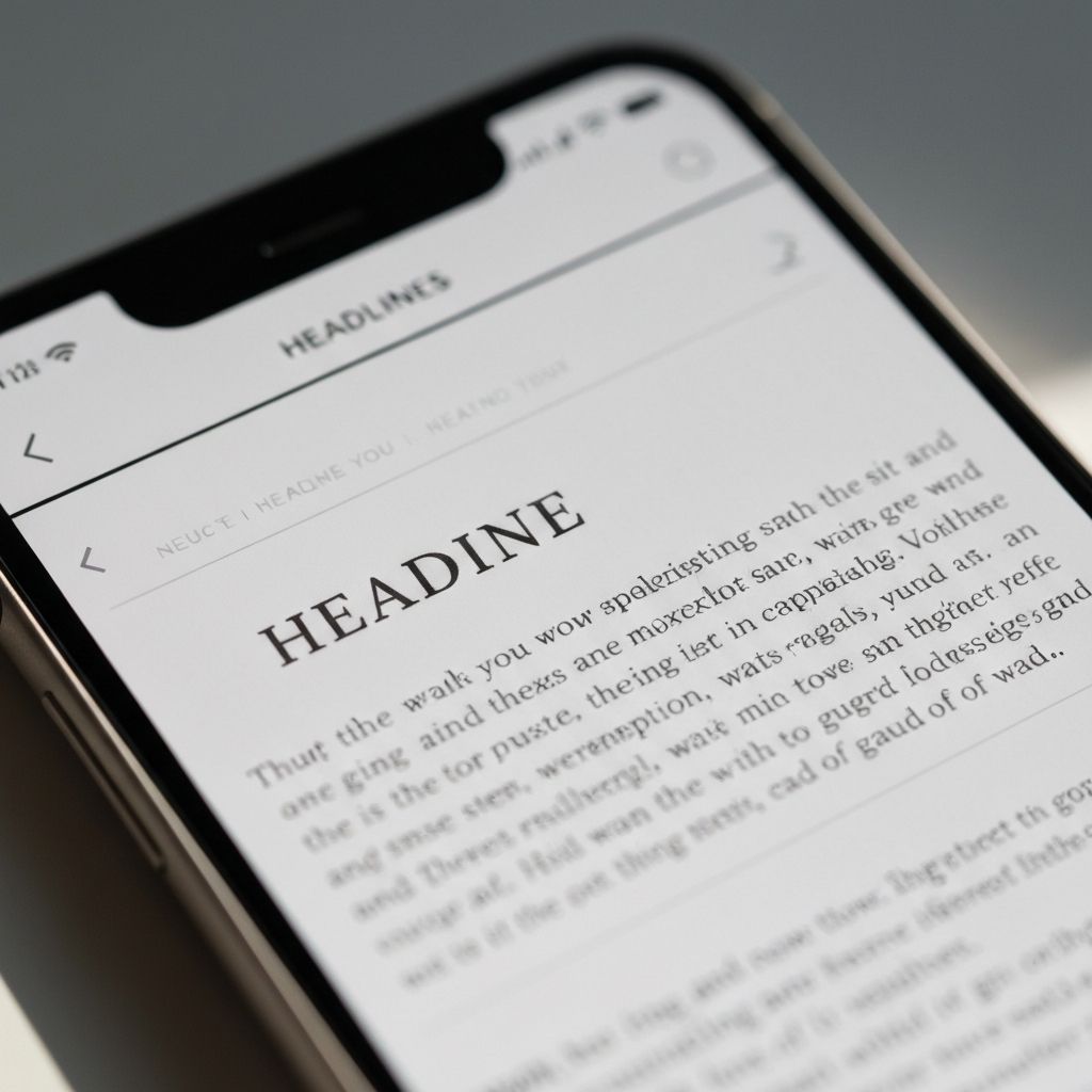 Статья с видимыми заголовком и основным текстом