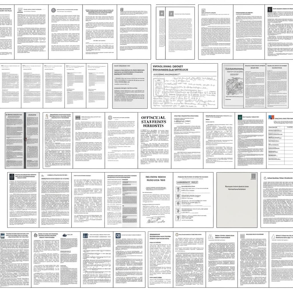 Различные типы источников: документы, отчеты, официальные сообщения